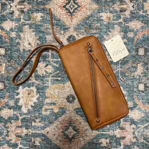 Free People Vegan Distressed Wallet NWT